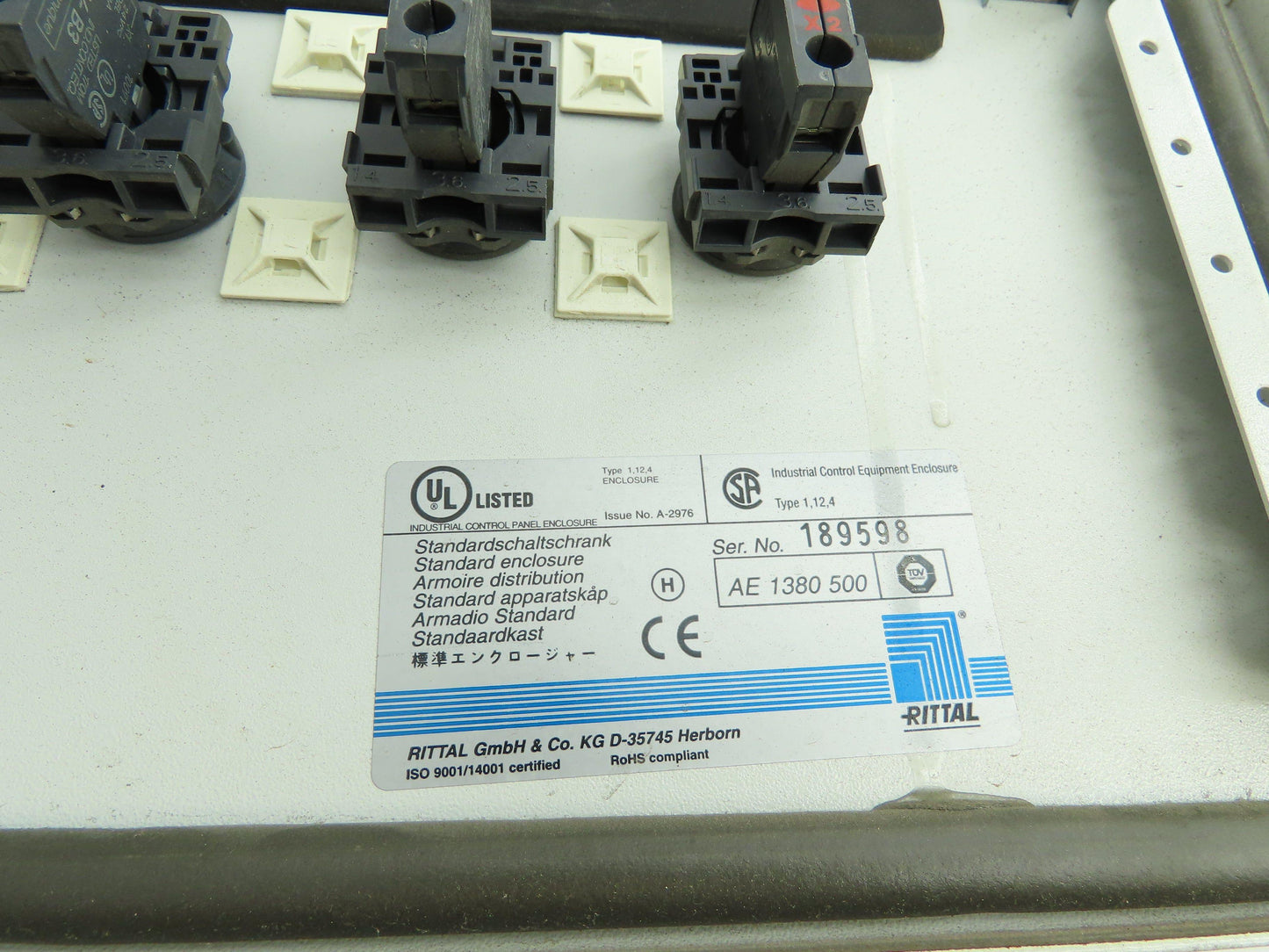 Rittal AE1380500 Electrical Enclosure Control Panel 380 x 380 x 210 mm IP66