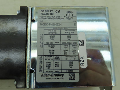 Allen Bradley 700DC-PH600Z24 Control Relay Type PH 600V 20A 24VDC Ser E