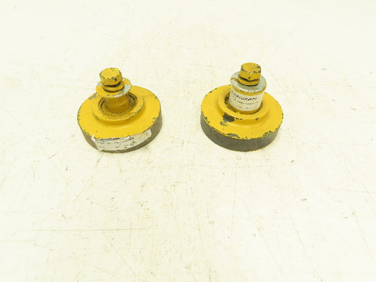 Louden Heavy Duty Steel Flangeless Crane Trolley Wheel 4.5" Dia  Lot of 2