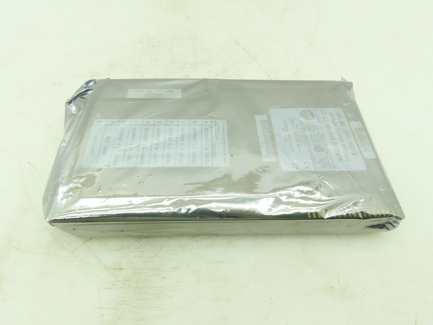 Allen Bradley 1771-OFE1 Analog Output Module 12 Bit Voltage Inputs