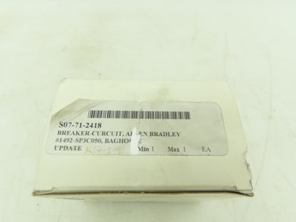Allen Bradley 1492-SP3C050 Circuit Breaker 3 Pole 5A 480/277V Ser C