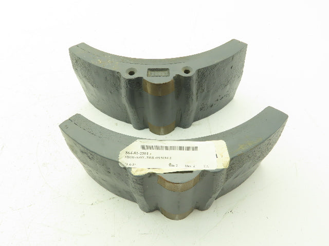 P&H Morris 915F84-2 Magnetic Brake Shoe 8"  Set of 2