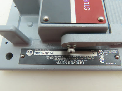 Allen Bradley 800H-NP14 Explosion Proof Switch Cover NEMA Type 7 & 9 Half Lever