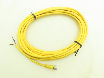 Woodhead Brad Harrison 404000A10M061 QD Cordset 4-Pin Female Straight 10M Cable