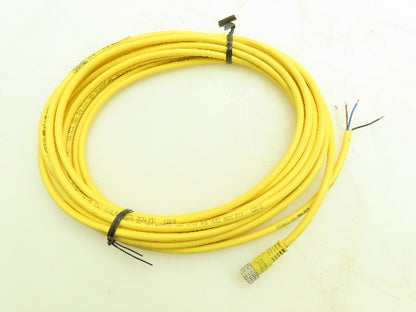 Woodhead Brad Harrison 404000A10M061 QD Cordset 4-Pin Female Straight 10M Cable