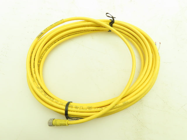 Woodhead Brad Harrison 404000A10M061 QD Cordset 4-Pin Female Straight 10M Cable
