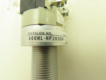 Allen Bradley 800HL-HP2KB6AAXX Heavy Duty Selector Switch 2NO 2NC Type Ser A
