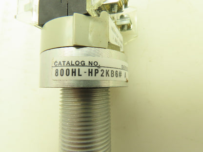 Allen Bradley 800HL-HP2KB6AAXX Heavy Duty Selector Switch 2NO 2NC Type Ser A