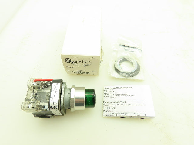 Allen Bradley 800TC-QTH24G Push To Test Button 30.5MM 1NO1 NC 24V AC/DC Ser T