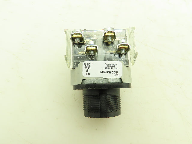 Allen Bradley 800H-JR91B Selector Switch 3 Position Spring Return Ser F
