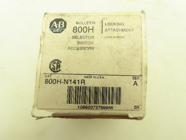 Allen Bradley 800H-N141R Selector Switch With Padlock Guard 2-3 Position Ser A