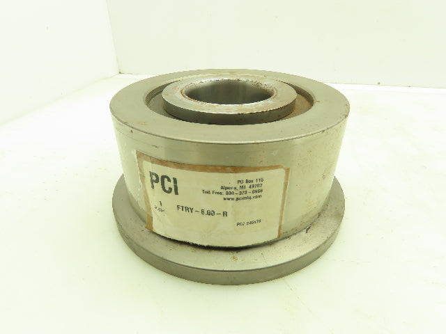 PCI FTRY-6.00-R Flanged Yoke Track Roller Cam Follower Bearing 6" Dia 2.25" Bore