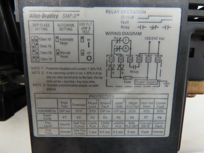 Allen Bradley 509-BOD-XXX Motor Starter Contactor Relay 120V Coil 600VAC 10HP