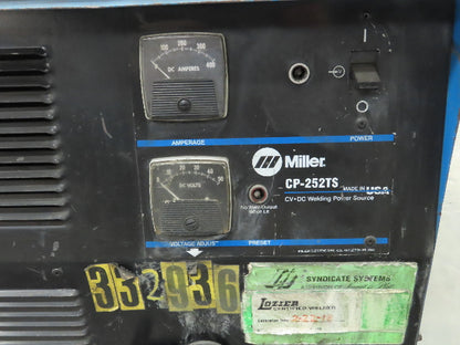 Miller CP-252TS Mig Welder 100% Duty 22A Wire Feeder 200/230/460v 3PH 250 amp