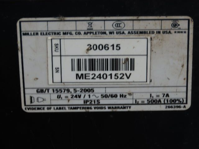 Miller CP-252TS Mig Welder 100% Duty 22A Wire Feeder 200/230/460v 3PH 250 amp
