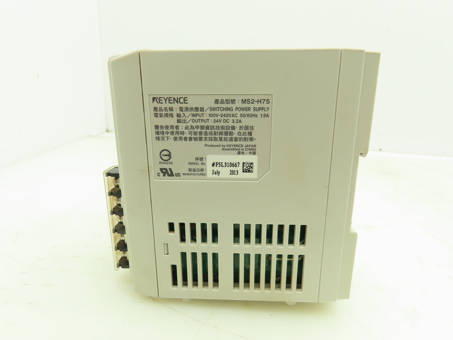 Keyence MS2-H75 Switching Mode Power Supply 24VDC 3.2A