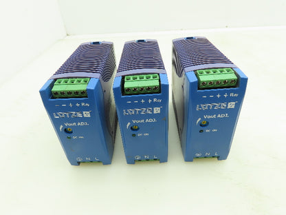 Lutze DRA60-24A Power Supply 24VDC 60W Output Lot of 3