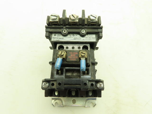 Allen Bradley 500-BOB930 Motor Starter Contactor 600VAC 3Ph 10HP 120V Ser B