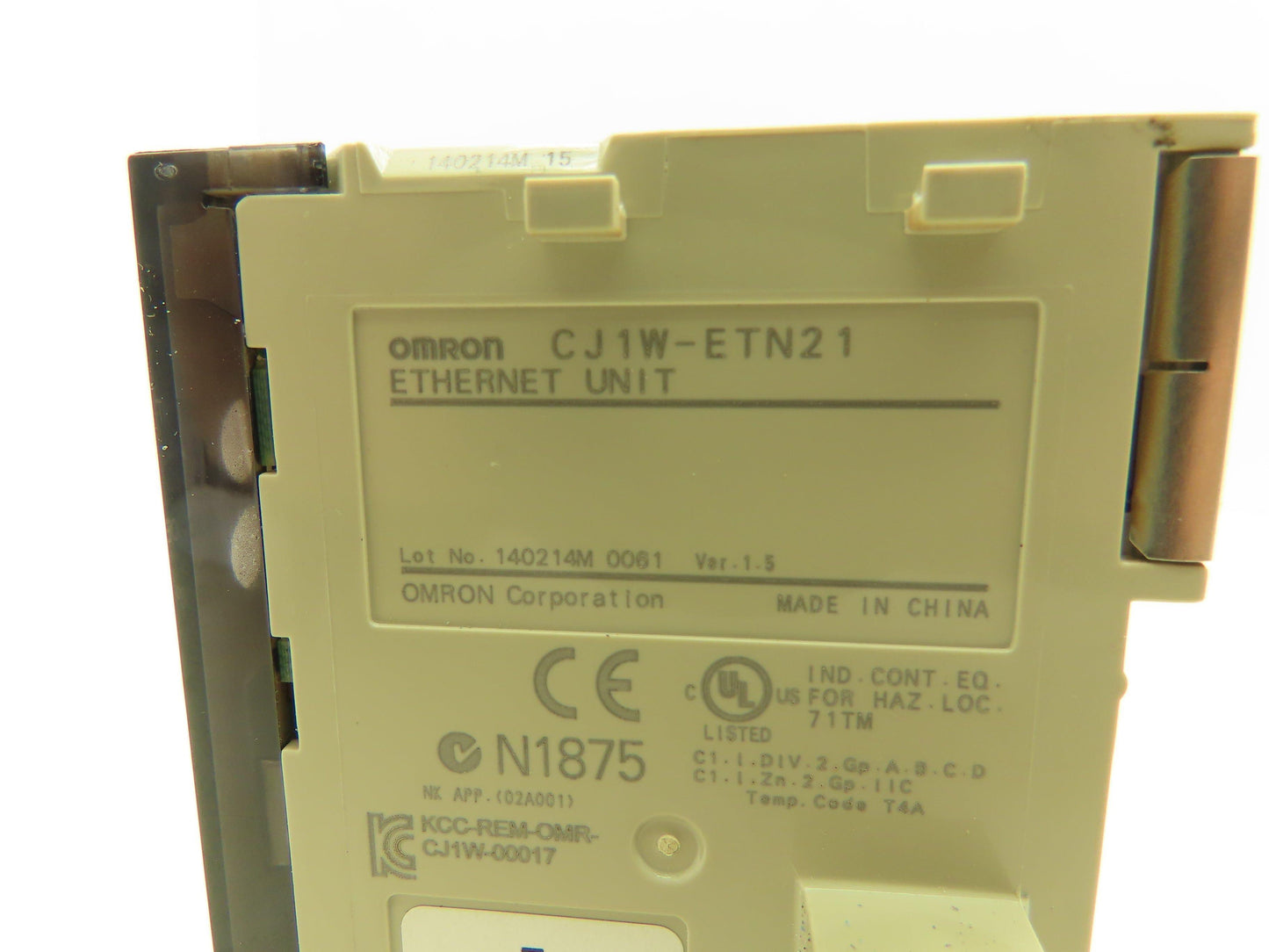 Omron CJ1W-ETN21 Ethernet Unit PLC Control Module