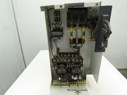 Allen Bradley Sz 1 Reversing Starter 10Hp 30A Fusible Disconnect Switch 460V 3PH