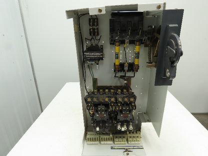 Allen Bradley Sz 1 Reversing Starter 10Hp 30A Fusible Disconnect Switch 460V 3PH
