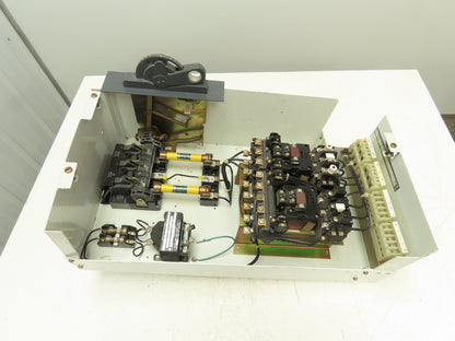 Allen Bradley Sz 1 Reversing Starter 10Hp 30A Fusible Disconnect Switch 460V 3PH