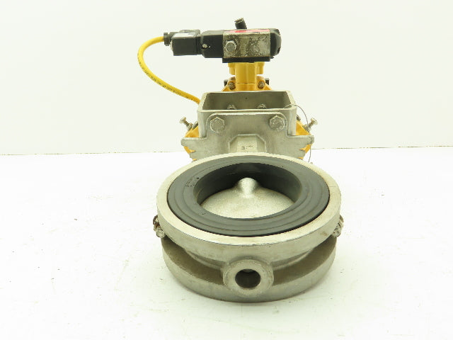 ABZ 909 Stainless 3" Butterfly Valve with Kinetrol Solenoid Actuator 120V
