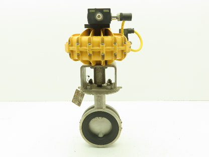 ABZ 909 Stainless 3" Butterfly Valve with Kinetrol Solenoid Actuator 120V