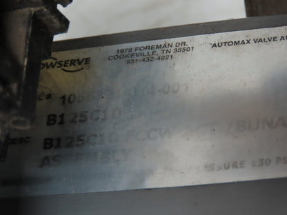 Flowserve B125C10 Automax Pneumatic Actuator 3" Flanged Ball Valve 120V Solenoid