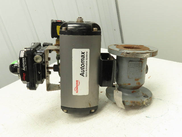 Flowserve B125C10 Automax Pneumatic Actuator 3" Flanged Ball Valve 120V Solenoid