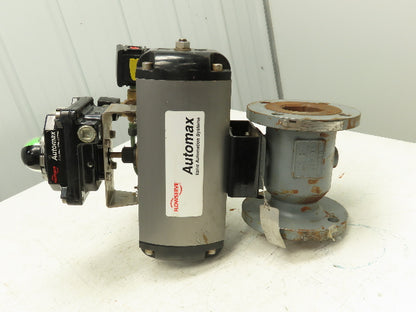 Flowserve B125C10 Automax Pneumatic Actuator 3" Flanged Ball Valve 120V Solenoid