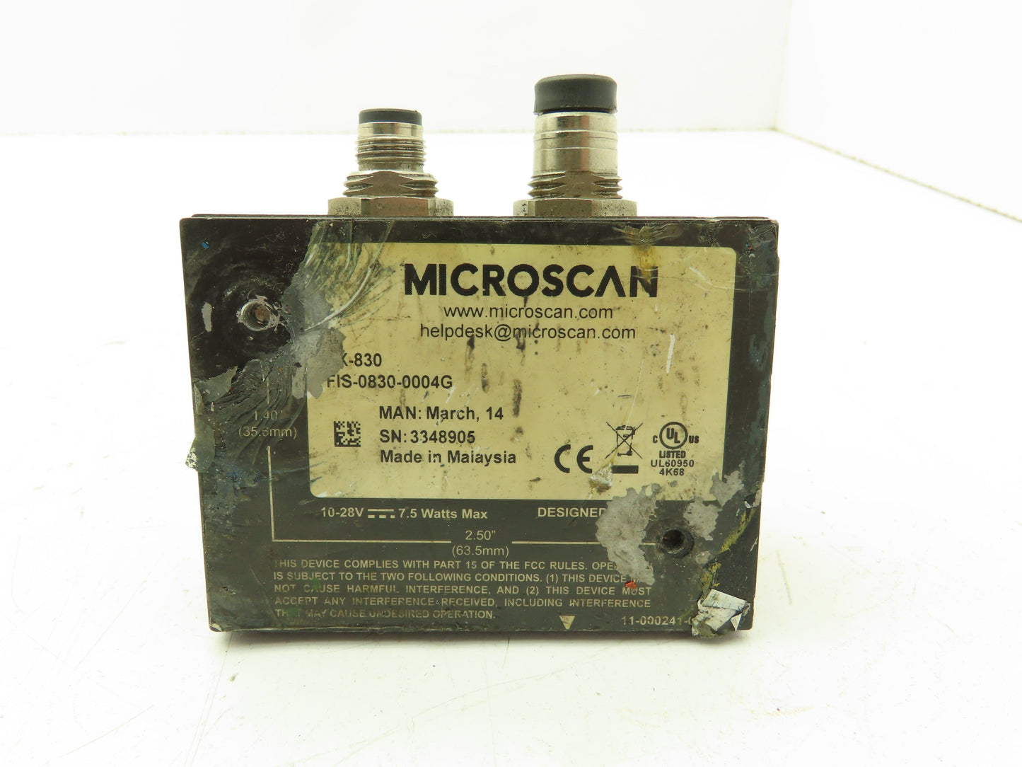 Microscan QX-830 FIS-0830-0004G Barcode Scanner