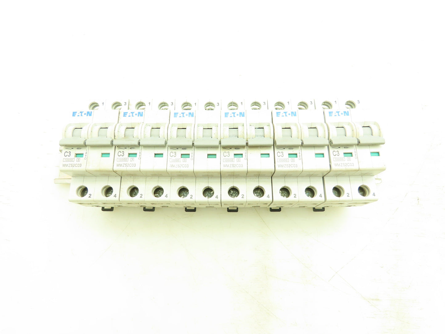 Eaton WMZS2C03 C3 Circuit Breaker 3A 10kA 277/480VAC 2 Pole Lot of 6