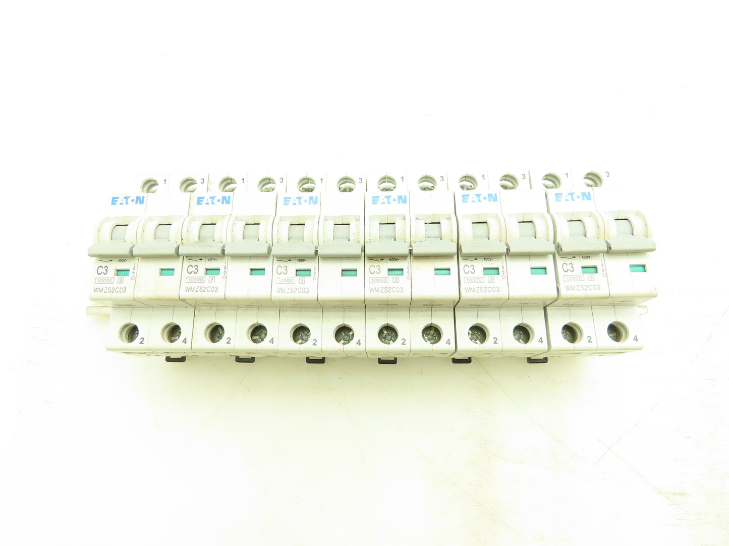 Eaton WMZS2C03 C3 Circuit Breaker 3A 10kA 277/480VAC 2 Pole Lot of 6