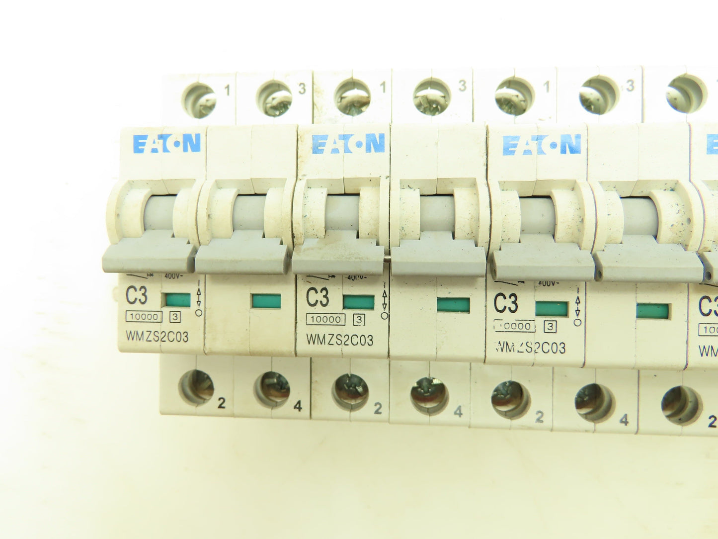 Eaton WMZS2C03 C3 Circuit Breaker 3A 10kA 277/480VAC 2 Pole Lot of 6