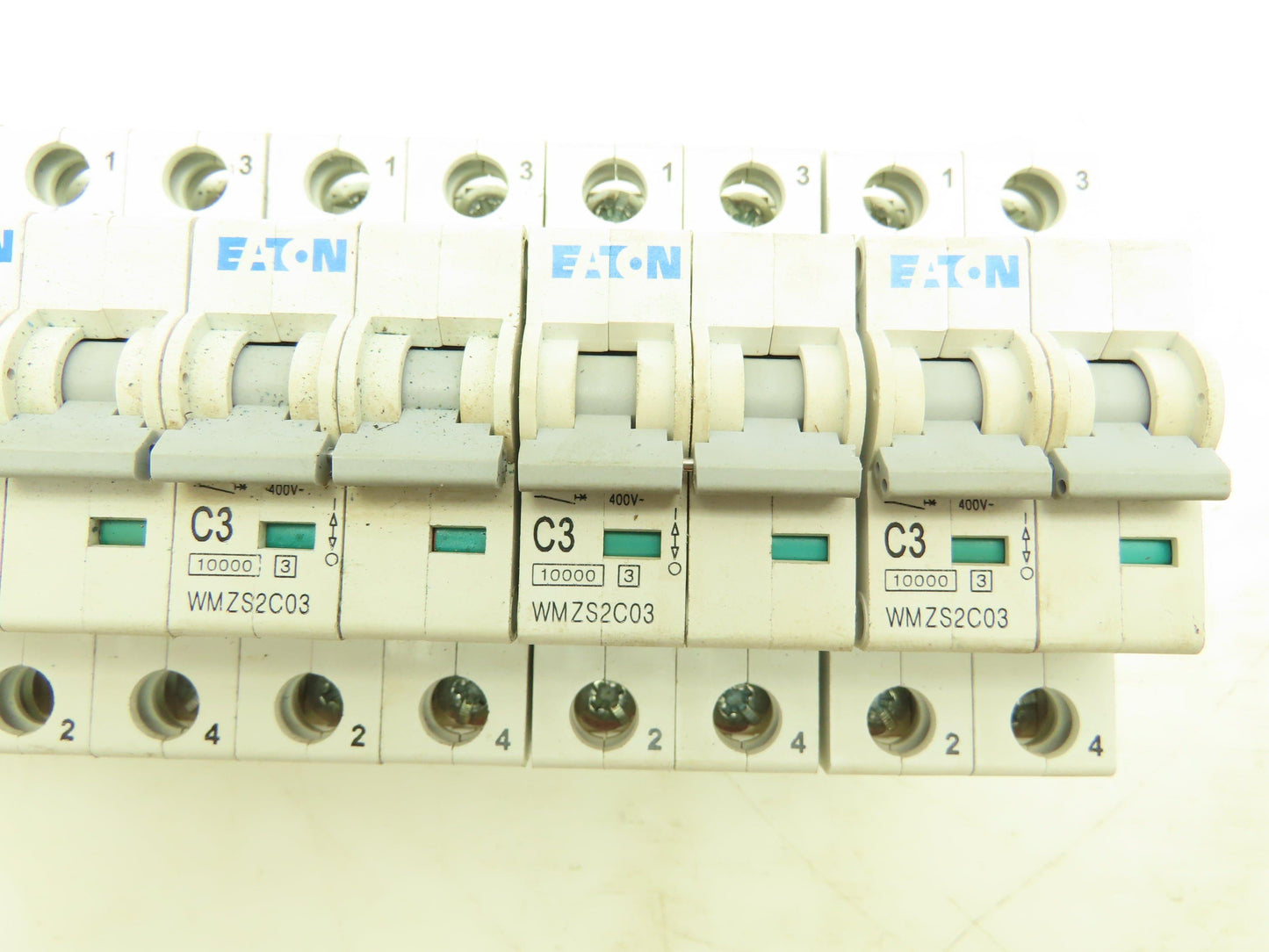 Eaton WMZS2C03 C3 Circuit Breaker 3A 10kA 277/480VAC 2 Pole Lot of 6