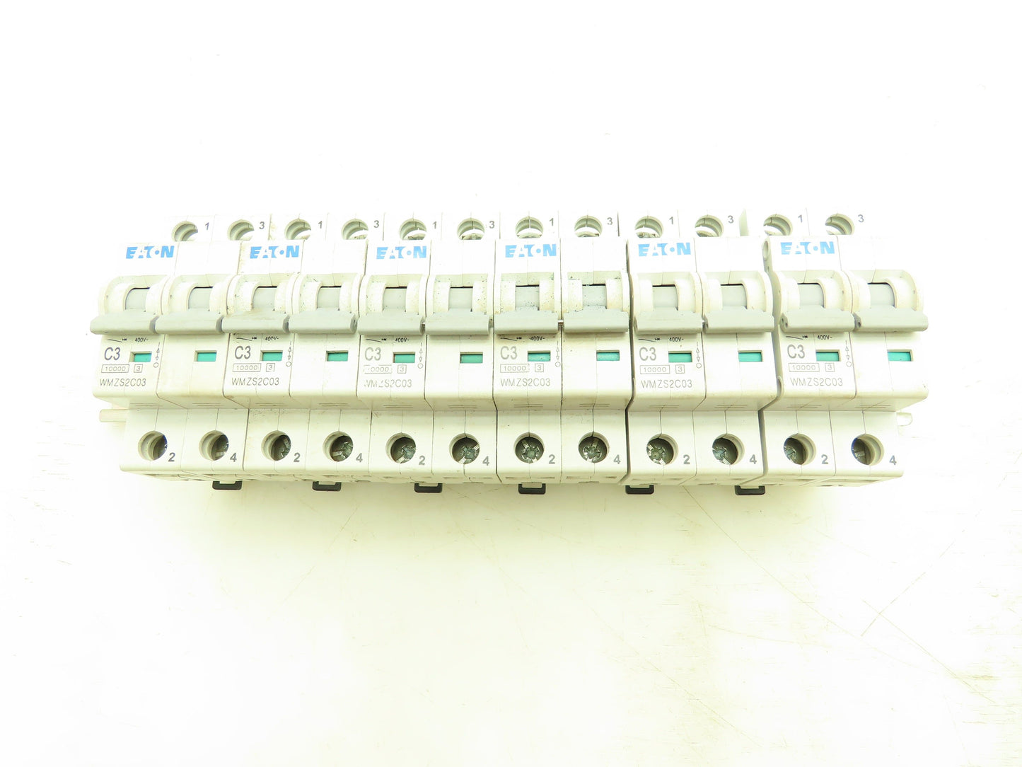 Eaton WMZS2C03 C3 Circuit Breaker 3A 10kA 277/480VAC 2 Pole Lot of 6
