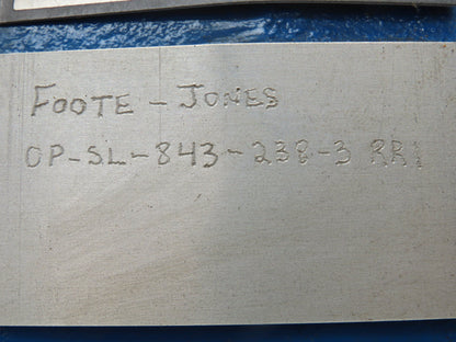 Foote Jones Inline Gear Reducer Drive with Motor Mount 244:1 Ratio