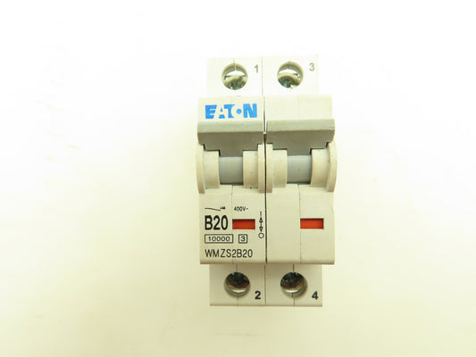 Eaton WMZS2B20 Miniature Circuit Breaker 20A 2 Pole 480VAC