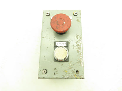 Saginaw Control SCE-2PBI Pushbutton Enclosure E-Stop Reset Button Lot of 2