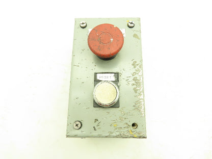 Saginaw Control SCE-2PBI Pushbutton Enclosure E-Stop Reset Button Lot of 2