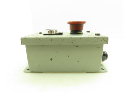 Saginaw Control SCE-2PBI Pushbutton Enclosure E-Stop Reset Button Lot of 2