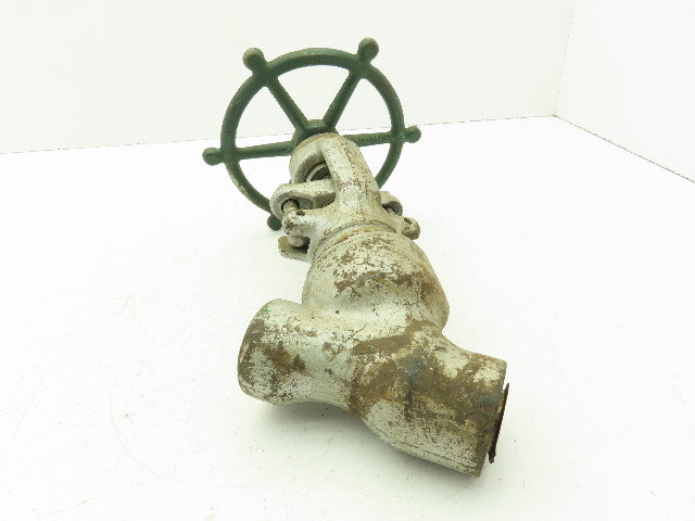 Edward F3626 Univalve Y-Pattern Manual Globe Valve 3/4" Socket F22 Steel 4200CWP