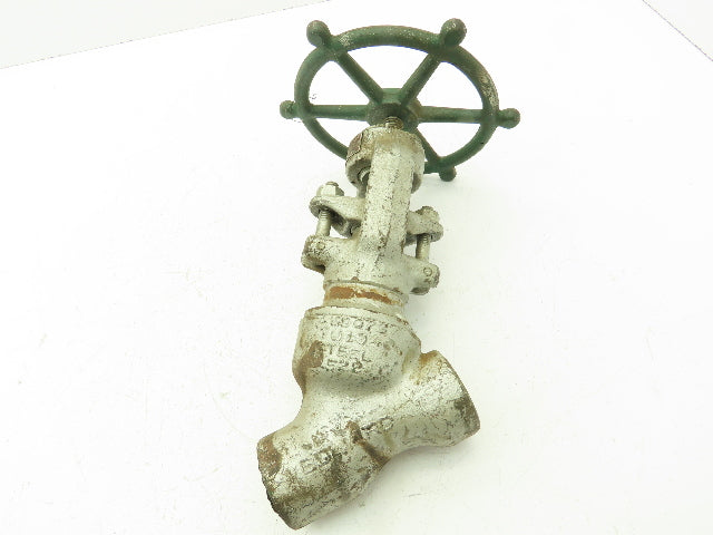 Edward F3626 Univalve Y-Pattern Manual Globe Valve 3/4" Socket F22 Steel 4200CWP