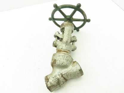 Edward F3626 Univalve Y-Pattern Manual Globe Valve 3/4" Socket F22 Steel 4200CWP