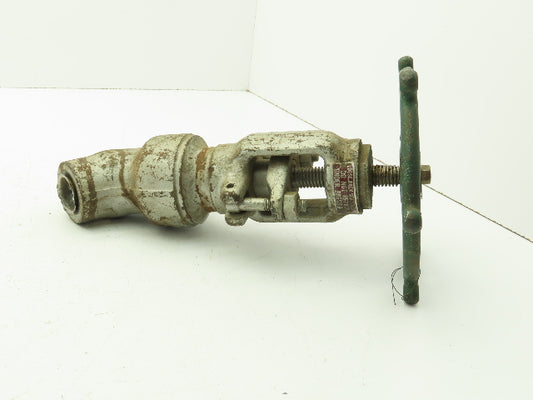 Edward F3626 Univalve Y-Pattern Manual Globe Valve 3/4" Socket F22 Steel 4200CWP
