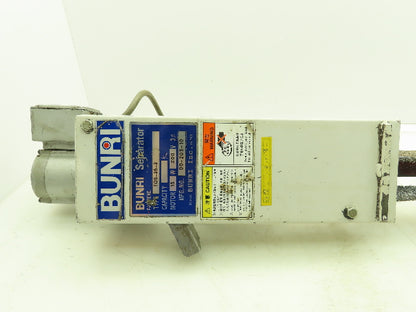 Bunri TOS-25-2 Separator Oil Skimmer 1" Wide Belt 11" Immersed 200V 3Ph Motor