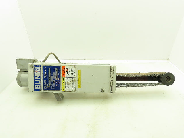 Bunri TOS-25-2 Separator Oil Skimmer 1" Wide Belt 11" Immersed 200V 3Ph Motor