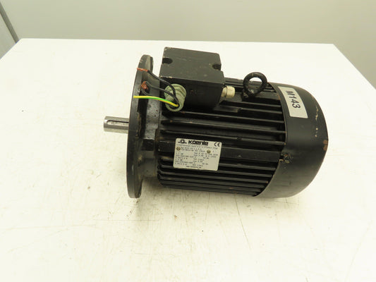 Kuenle K21R 100Lx8H AC Motor 1.3kW 855 RPM 220/480V 3PH 50/60Hz IP55 VDE 0530