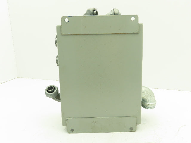 Wiegmann B100804CH 10x8x4" Steel Electrical Enclosure w/Terminal Blocks 9080 GM6